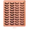 Extensions de cils réutilisables faites à la main DD Curl Russie faux vison faux cils épais naturellement doux lumière pleine bande extensions de cils