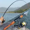 Rod Reel Combo Sougayilang Spinning Fishing 1.6m Carbon Fiber and 5.2 1 High Speed Kit Pesca 230609