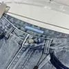 Damen-Jeans, Designer-Hosen mit Buchstaben-Stickerei, Mädchen-Baumwolle, High-End-Milan-Laufsteg-Marke, Cowboy, lässig, Jersey, Jogging-Outwear, Denim, lange, gerade Hose, LZX6