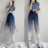 Женские брюки Capris Ice Silk Drape Плиссированные брюки Женские летние женские брюки с широким носом.