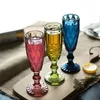 150 ml vintage präglat rött vinglasbägare Röd vin Juice Cups Wedding Party Champagne Flutes Goblet For Bar Restaurant Home Q182