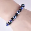 Coloré Turc Evil Eye Bracelets 8mm Rouge Bleu Yeux Perles À La Main Élasticité Bracelet pour Hommes Femmes Yoga Reiki Bijoux