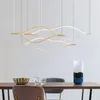 Подвесные лампы минималистские дизайнерские ресторан Villa Long Lamp