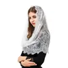 Church black Bride Lace Shawl Headdress Muslim Latin Headdress Muslim Bridal Veils