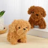 Chaveiros 12 Cm Bonito Poodle Bolsa de Pelúcia Charme DIY Acessórios Anel Pingente Simulação Brinquedos para Cachorros Boneca Chaveiro