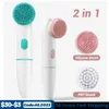 Outils de nettoyage Accessoires Brosses de nettoyage électriques Masseur de visage Silicone Rechargeable Sonic Roller Brush Blackhead Remover Pore Cleaner 230608