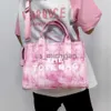 Evening Bags Luxury Brands Tie Dye Tote Women Handbags Designer Canvas Shopper Purses Letter Shoulder Crossbody Bags for Women 2022 Briefcase J230609