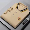 Polo da uomo in cotone Polo da uomo T-shirt a maniche corte da uomo 2023 Summer High-End Brand Embroidery Fashion Wear