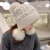 Berets Stylish Ear Flap Hat Brimless Cozy Ladies Stretch Knitting