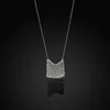 Fashion 925 Sterling Silver Cloth Bag Shaped Necklace -Money Bag Necklace High-end Luxury Jewelry with Advanced Design Sense Women Jewelry - Great Gift Idea