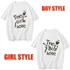 T-shirt pour femme The Girl Boy I Love Print Couple Tshirts Summer Oversize Cotton Top à manches courtes pour Girlfriend Boyfriend Chemises et chemisiers 230609