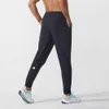 Lulu Men Pants Outfit Longjogger Sport Yoga Outfit Drawstring Sweatpants Byxor Mens Mens Casual Elastic Midje Fitness Man