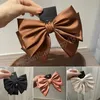 Vintage Big Hair Bow Ties Cute Hair Clips Satin 3 Layer Butterfly Bow Hairpin Girl Hair Accessories For Women Bowknot Hairpins