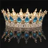 Bröllopshårsmycken Crystal Retro Royal Queen King Headwear and Crown Men 's Beauty Prom Accessories 230609