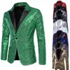 Men's Suits 2023 Men's Colorful Color-Blocking Sequin Suit Jacket Host Mc Studio European Size