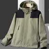 Outdoor Thin Style Assault Unisex-Sportjacke mit Kapuze, wind- und wasserdichter Angelanzug, Bergsteigeranzugv8pv