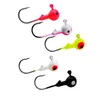 Fiskekrokar JYJ A Box 3.5G 5G 6G 7G 8G Jig Head Hook For Fishing Lure Bait Lure Box Set With Colorful Hooks For Soft Worm Grub Silica 230608