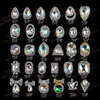 90 Stijlen 3D Nail Art decoraties nagels diamant Strass sticker Speciale vorm Glas Manicure Accessoires