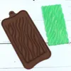 Molde de silicone para chocolate de onda completa, molde de renda para açúcar, faça você mesmo, ferramenta para bolo de waffle