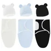 Newborn Swaddling Bag Cocoon Blanket Hat Set Baby blankets kids swaddle wraps Scarf Blanket