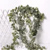 Dekorativa blommor Eukalyptus Artificial Plant Garland Fake Flower Vine Diy For Home Room Decor Garden Wedding Arch Outdoor Decoration Wall