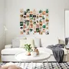 Wall Stickers 50Pcs Bohemian Drawing Plant Theme Pos Postcard Po Props Diy Collocation Decorative Sticker Collage Kits Colour Card