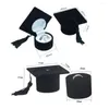 Emballage cadeau porte-anneau Unique polyvalent léger Graduation Cap conteneur bijoux présentoir résistant à l'usure