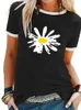 Camiseta de mujer Simple Sunflower Everyday ropa de mujer Casual camiseta Regular Streetwear verano moda mujer camiseta Top's 230609