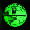 Kulki Luminous Glow Basketball Size 5 7 Młodzież Holograficzne odbicie Refleksja fajne piłki do koszykówki darmowe prezenty 230608