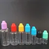 Garrafa de líquido de plástico 5ml 10ml 15ml 20ml 30ml 50ml Garrafas PET à prova de crianças Rbica