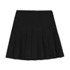 Women's Blouses Slim Folds High Waist Long Sleeve Shirt White Sexy Y2k Preppy Style Crop Tops Summer Camisas Tie Black Skirts Pleated Women