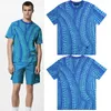 23SS Mens Summer L في جميع أنحاء القرع Crewneck Graphic Crewneck Abultible Blue Yayoi Kusama v Collection Allover Pumpkin Jacquard Motif Outdoor Casual Tee-T-Shirt