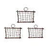 Dekorativa blommor 1 PC Rustic Style Air Plant Frame Holder Rattan Tillandsia Wood Wall Planter för heminredning