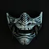 Party Masks Mask Headwear Oni Samurai Cow Devil Grimace Fangs Japanese Cosplay Costume Props Halloween Horror Decor Home Decoration 230608