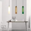 Luminárias pendentes sala de jantar moderna lustre luz nórdica vitrais de luxo sala de estar quarto cama e27 iluminação interior decorativa