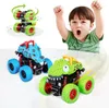 ألعاب الديناصورات للهدايا الوهمية تنسحب مركبات الاحتكاك Toy Monster Truck للطفل الصغار لألعاب الديناصورات بالقصور الذاتي للأطفال هدايا عيد ميلاد عيد الميلاد