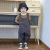 Overalls 211Y Kids Summer Baby Boys Cotton Jumpsuits Cropped Pants Solid Casual Breathable Children Outfits Clothes Hw35 230608