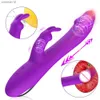 Telesic Dildos Rabbit Vibrator Masaż pochwy g plot masturbator stymulator łechtaczki dorosły żeńskie zabawki płci pary orgazm L230518