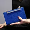 Shoulder Bags Royal Blue Bags Pleated Sling Clutch Evening Bag Female Cross Body Clutch Purses Bride Wedding Tendance 2023 Women's Handbag