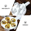 Dinnerware Sets Ceramic Escargot Plate Snail Dishes 6 Compartment Holes Mushroom Serving Trays For Lemons Sauce Oysters Home Kitchen