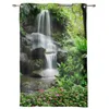 Curtain Waterfall Garden Green Jungle Window Curtains For Living Room Bedroom Kitchen Modern Treatment