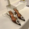 il sandalo estivo in pvc trasparente da donna amina lady 9.5cm calza sandali con tacco sexy con tacco alto A5530
