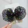 Hair Accessories 10pcs Glitter Tulle Color Bow Hairpins Pastel Sequin Bowknot Barrettes For Tutu Skirt Princess Headwear Boutique