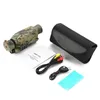 Digital Night Vision Monocular For Darkness, Travel Infrared Monoculars With Photos & Videos Saving, IR High-Tech Spy Gear For Hunting & Surveillance