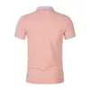 Mens Polos Men Polo Shirt Short Sleeve Print Clothing Summer Streetwear Casual Fashion Tops 230609