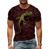 T-shirts voor heren Mode Zomer leuke T-shirts voor heren Leuke grappige kikkerafbeeldingen 3D-printen Korte mouwen Casual Harajuku-stijl Streetstyle-kleding 230608