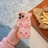 Darmowy hurtowa kreskówka DHL Funny Pig 3d Case for iPhone 14 Plus 13 12 Pro Max Girl Cute Soft silikonowa różowa okładka telefonu na iPhone11 13pro 14pro