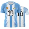 Heren T-shirts Argentinië Vlag 10 Nummer T-shirt DIY Digitaal Mode 3D Print Korte mouw Aanbevolen T-shirt Unisex Casual Sportkleding Zomer Top 230608