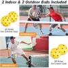 Tennisracketar pickle bollpaddel med 4 bollar Lätt pickleballpåse Kit Comfort Handle Antiskid Wearresistent för tävlingsträning 230608