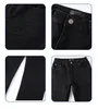 Mäns jeans 2023 Ankomst Black Simple Brand Designer Denim Pants for Men High Street Boyfriend Casual Daily Skinny